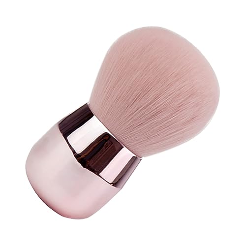 LIFKOME 1Pc Mushroom Shape Face Powder Brush Handle Blusher Brush for Loose Powder Foundation Application Easy to Clean Makeup Tool for Daily Makeup