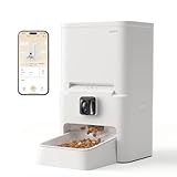 自動給餌器 猫 犬用 首振りカメラ付き 2K 6L大容量 赤外線残量センサー 暗視機能 SDカード録画 停電対策 2WAY給電 詰まり防止 自動餌やり機 APP遠隔操作