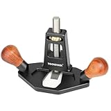 TOOLCOOL Router Plane Handheld Woodworking Tool Simple and Effective Plow Plane for Tuning Joinery Cutting Grooves Mortise (Wood Grip)