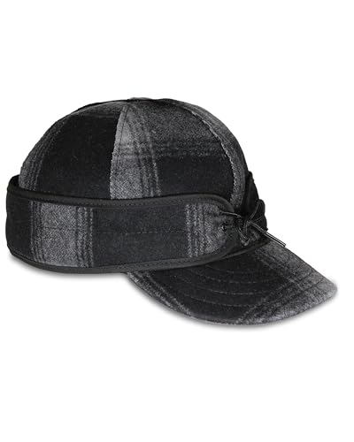 Image of Stormy Kromer The Original Cap, Wool Blend Hat, Warm Winter Outdoor Cap with Flannel Lining, Earflaps, for Men and Women