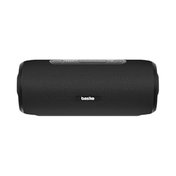 Caixa de Som, Basike X-500, Subwoofer Portátil, Alto-falante Bluetooth, IPX6/30W/Hi-Fi/TWS, Essencial Para Viagens ao Ar Livre (Preto)