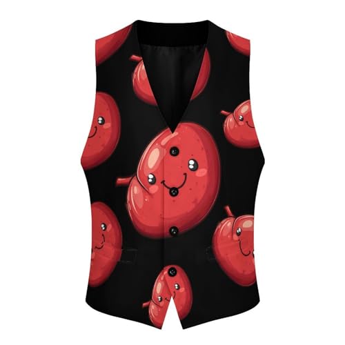 Happy Liver Men's Formal Suit Vest for Business Formal Or Casual Dress Waistcoat Wedding4