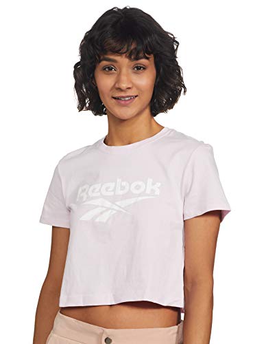 Image of Reebok Women's Solid Regular Fit Sports T-Shirt