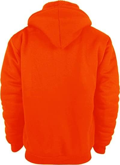 Image of Yasumond Hoodies for Men Zipper Fleece Sweatshirt Heavy Sherpa Lined Hooded Warm Winter Coats Big Tall