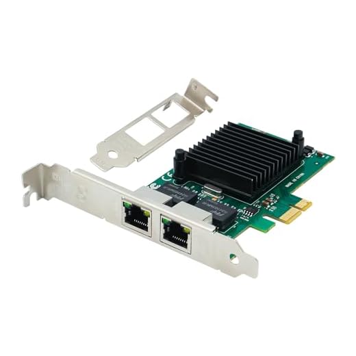 SODOLA Placa de rede Gigabit Dual com chip Intel 82576, placa de rede de 1 GB comparada com Intel E1G42ET NIC, 2 portas RJ45, PCI Express 2.1 X1, placa Ethernet com perfil baixo para Windows/Windows