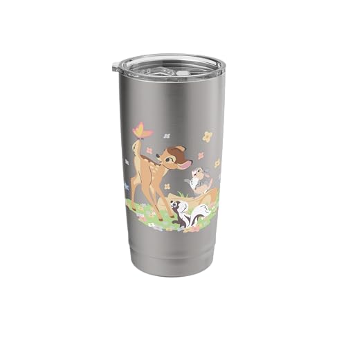Disney Bambi Thumper & Flower Pastel Spring Easter Butterfly Stainless Steel Insulated Tumbler
