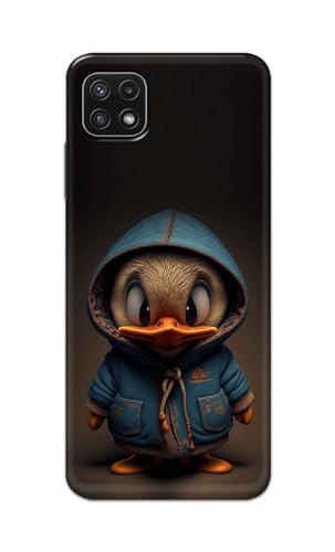 Image of PRINTFIDAA Printed Hard Back Cover Case for Samsung Galaxy A22 5G | A22s 5G | Samsung F42 5G Back Cover (Animated Duck) -112