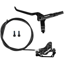 MTBHydraulic Disc Brakes Set, Left Rear 1550mm, Mountain Bike 4-Piston Hydraulic Disc Brakes Set, Aluminum Alloy Hydraulic Brake Kit for Mountain Bike, Road Bike Left Rear 1550mm Split