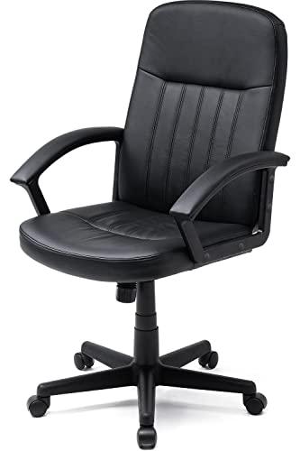 サンワダイレクト 本革ミドルバックチェア 150-SNCL024