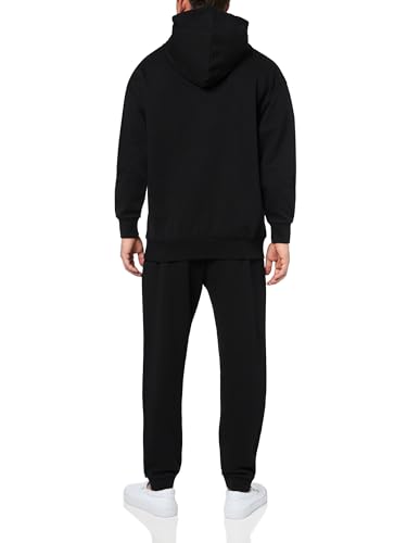 HUGO mens Small Logo Hooded Sweatshirt and Jogger Tracksuit2