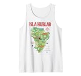 Jurassic Park Island Guide Map Tank Top