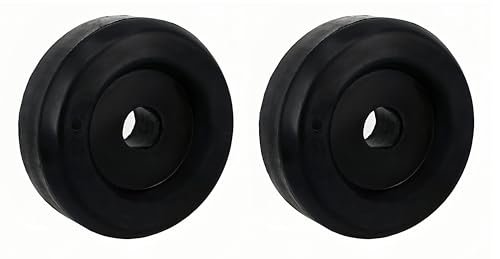 MAMDAFAON 3-1/2 Inches Boat Trailer Keel Roller End Cap, Boat Trailer Roller and Guides, for Keel, Spool, Bow Roller, 2pcs, Black
