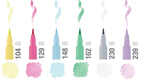 Image of Faber-Castell Pitt Artist B Extra Fine Pen Set - Pack Of 6 (Blue) Pitt Artist B Pen Set - Pack Of 6