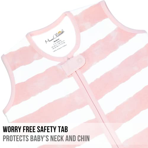 Image of Mama Cheetah Baby Sleep Sack 0.5 TOG, Organic Cotton Baby Wearable Blanket with Two-Way Zipper, Swaddle Transition Baby Sleeping Bag for Newborn Infant Toddler Boy Girl, 6-12 Months