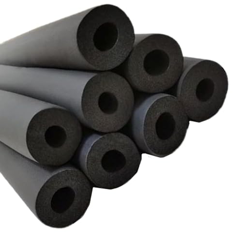 Tubo isolante ignifugo in schiuma a celle chiuse, diametro interno 22 mm x spessore 9 mm x lunghezza 1,8 m tubo in gomma per isolamento di tubi industriali e edili, 6-60 mm
