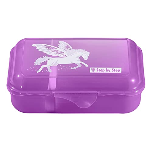Step by Step Lunchbox "Dreamy Pegasus Shadow", lila, mit Trennwand und Klickverschluss, spülmaschinenfest, BPA-frei, für Schule und Kindergarten, 0,9L