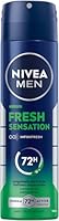 NIVEA MEN Fresh Sensation Deo Spray, Deodorant mit 72h Anti-Transpirant-Schutz gegen Schweiß und Geruch, Deospray mit antibakterieller Wirkung und frischem Duft (150 ml)