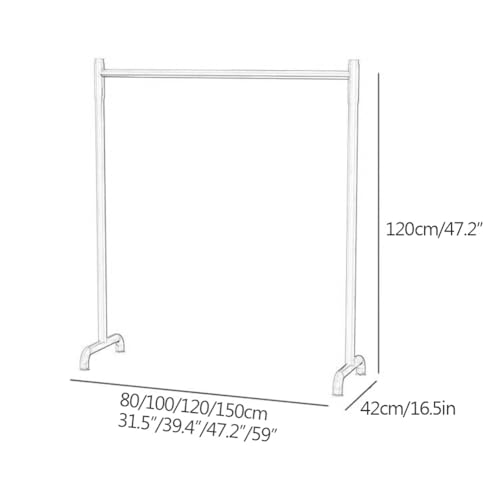 Kleiderständer aus Metall, platzsparender Kleider-Organizer zum Aufhängen für Schlafzimmer und Waschküche, stabiles Design, 100 x 42 x 150 cm, stilvolles Schwarz