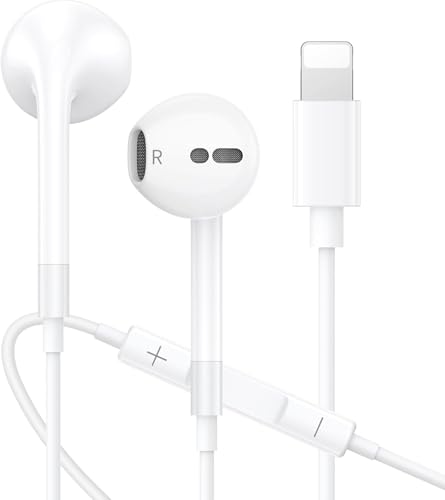 In-Ear Headphones for iPhone, Headphones HiFi Audio Stereo with Microphone and Volume Control, Compatible with iPhone 14/14 Pro/14 Pro Max/13/12 Mini/SE/11/X/XS Max/XR/8/7 Plus In-Ear Headphones for iPhone, Headphones HiFi Audio Stereo with Microphone and Volume Control, Compatible with iPhone 14/14 Pro/14 Pro Max/13/12 Mini/SE/11/X/XS Max/XR/8/7 Plus