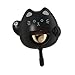 Qianly Shopkeepers Bell Welcome Doorbell with Brass Bell Loud Sound when Door Opens Cat Door Chime for Cafe Garden Housewarming Gift, black