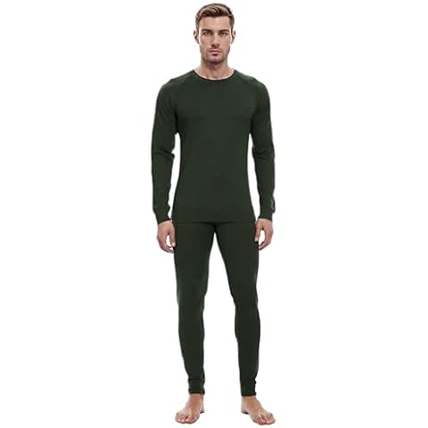 woolcano Men's Merino Wool Thermal Base Layer Cover