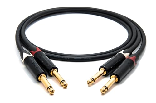 Cable Mogami 2534 Quad para conectar equipos HiFi en el hogar con conector Neutrik 6,3mm