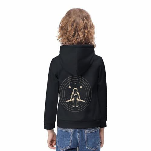 Sweatshirt à capuche 3D astronaute imprimé pullover moderne - 4