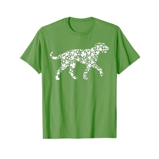 Irish Shamrock Leaf Irish Wolfhound Dog St. Patrick's Day T-Shirt