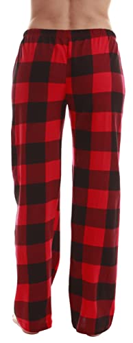 Image of Just Love Women's Buffalo Plaid Pajama Pants, 100% Cotton Jersey Knit Sleep and Lounge PJ Bottoms