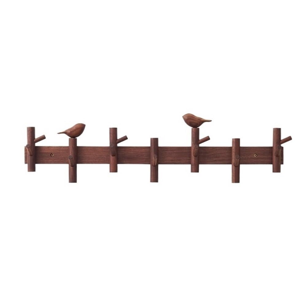 ZTHYSHOZ Coat Hooks Creative Wood Storage Coat Hook Living Room Entry Door Wall Mounted Rack Key Hat Hooks(Medium)