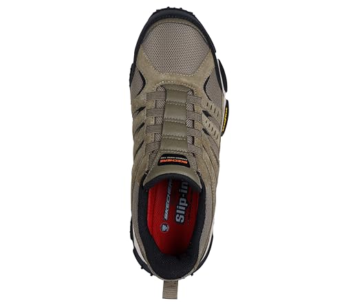 Skechers Men's Skech-Air Envoy Cabon Nano Safety Toe Hands Free Slip-in Construction Shoe, PBBK, 14