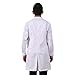 CalorMixs White Unisex 40 Inch Professional Long Coat (Medium, White)