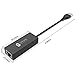 immagine 4Syncwire Adattatore USB Rete, Alta velocità Convertitore di Rete Gigabit Ethernet, USB 3.0 a Ethernet LAN 10/100/1000 Ethernet RJ45 LAN per Windows 10, 8.1, Mac OS, Linux, Chrome OS - Nero