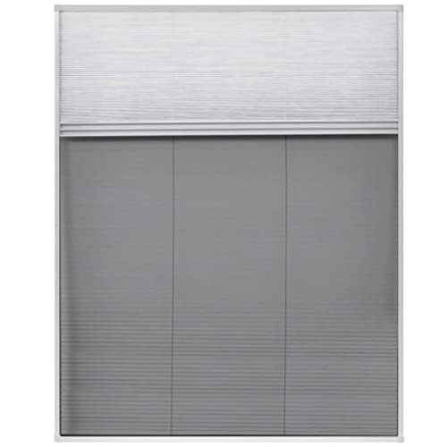 Moustiquaire plissée blanche pour fenêtre de toit chambre mansardée 80x100 - 4