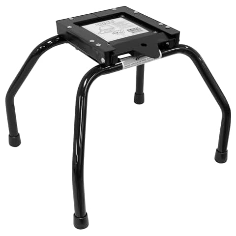 Wise 8WD1174 Portable Seat Stand with 8WD17 Quick Release Bracket, Black Powder Coat Finish Cover