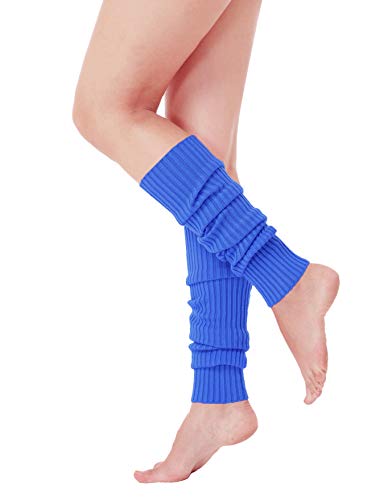 18'' inch High Electric Leg Warmers For Women Slim Fitted Party Neon Knit Ribbed 80s Slouch Dance Sports Yoga Fitness Warmer