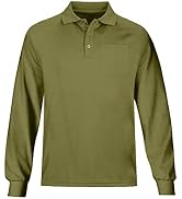 MOHEEN Men's Casual Solid Golf Shirts Outdoor Quick Dry Long Sleeve Moisture Wicking Performance ...