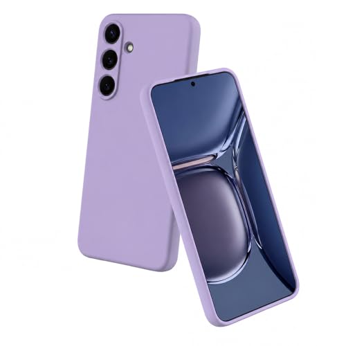 Image of Back Cover for Samsung Galaxy S25 5G | Full Camera Protection | Premium Liquid Silicon Case | Flexible Bumper Case for Samsung Galaxy S25 5G (Purple)
