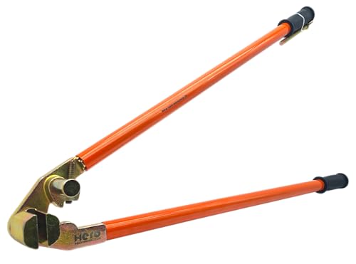HERO Rinneisenbieger Rinneisenbiegezange 800mm PROFI Abbiegezange mit Einstellschraube und Abgleitrolle Biegezange Dachdeckerzange für Dachrinnenhaken Rinneisen Rinnenhalter Spezialzange Dachdecker