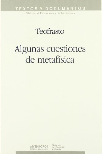 Portada de Algunas cuestiones de metafisica