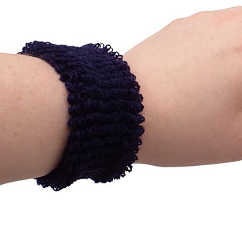 Topkids Accessories 2pcs Black Tubed Natural Hair Scrunchies, Volumizing School Scrunchies for Women & Girls - Image 2