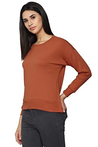 Image of Allen Solly Women's Cotton Crew Neck Sweatshirt