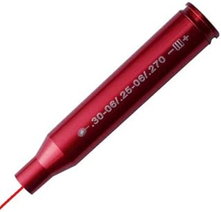 MY Premium Quality.30-06/.25-06/.270WIN Bore Sight Laser Red Dot Cartridge Laser bore Sighter, Aluminum Red Finish (Latest Version) - MY