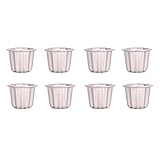 LEYTON Canele Schimmel, Cannele Muffin Cup, 8 Teilige Antihaft Cannele Schimmel