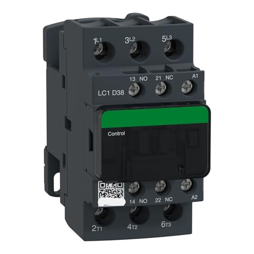 Contacteur LC1D38 bobine 110V AC triphasé 38A 440V pour automatisme industriel