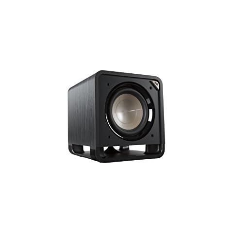 Polk Audio HTS 10 Aktivsubwoofer für Heimkino Soundsysteme und Musik, 10" Bass Box, 200 Watt, Schwarz Cover