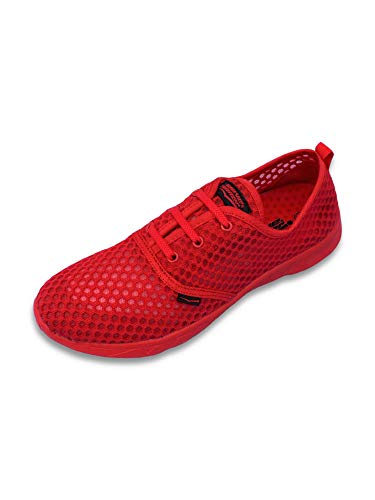 Wave Runner Men's Water Shoes - Quick Drying Performance and Travel Aqua Sneakers (Red, Numeric_11) - Thumbnail 6