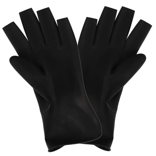 FOMIYES Hair Styling Rubber Gloves Hair Coloring Tools Comfortable Fit Waterproof Gloves