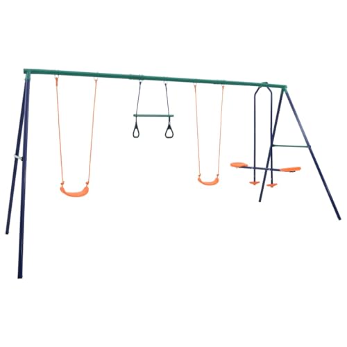 Home Garden, columpio con anillos de gimnasia y 4 asientos de acero