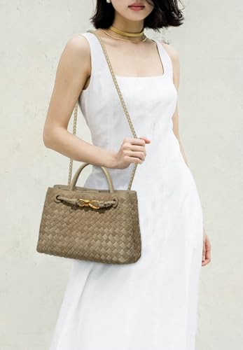 Suede Woven Tote Bag for Women PU Leather Hobo Bags Trendy Crossbody Purse Shoulder Satchel Bag Top Handle Tote Handbag2